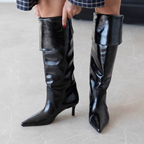 Velin Black Leather