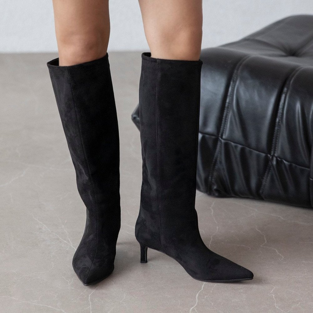 Belinda Black Suede