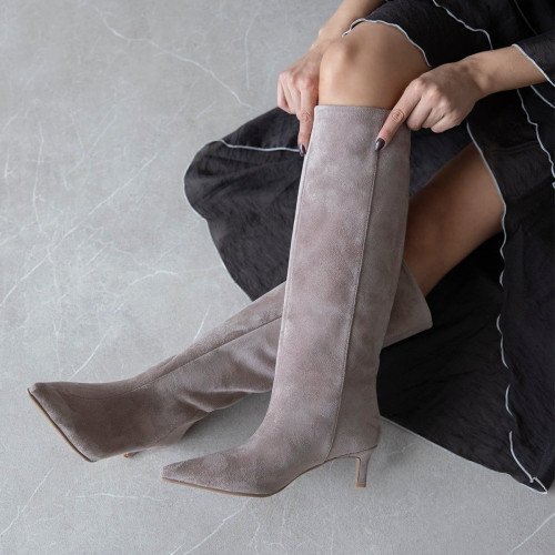 Belinda Beige Suede