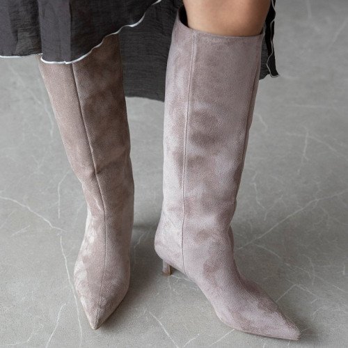 Belinda Beige Suede