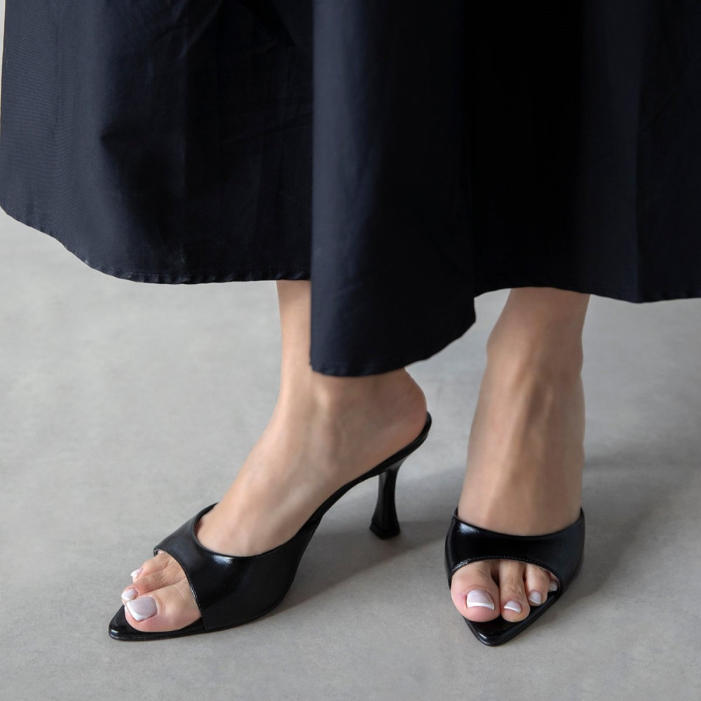 Franco Black Leather